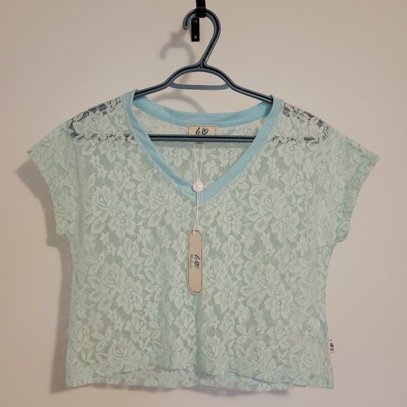 Kamiseta Lace Crop Top - Picture 1 of 2